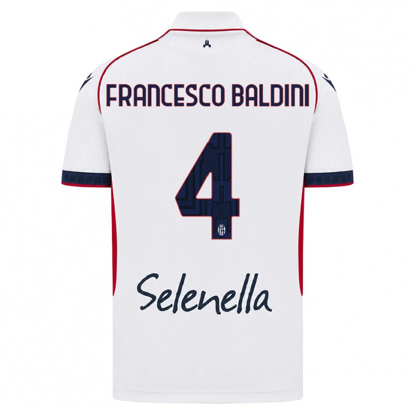 Danxen Herren Giovanni Francesco Baldini #4 Weiß Rot Königsblau Auswärtstrikot Trikot 2026/27 T-Shirt Österreich
