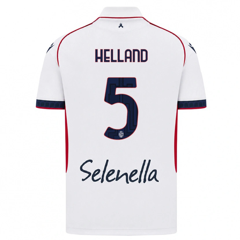 Danxen Herren Eivind Helland #5 Weiß Rot Königsblau Auswärtstrikot Trikot 2026/27 T-Shirt Österreich