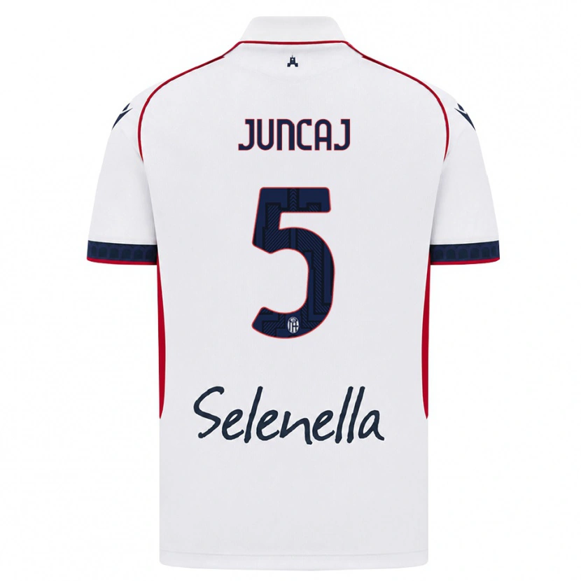 Danxen Herren Flavio Juncaj #5 Weiß Rot Königsblau Auswärtstrikot Trikot 2026/27 T-Shirt Österreich