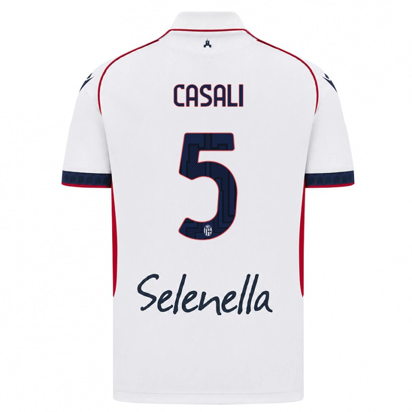 Danxen Herren Giacomo Casali #5 Weiß Rot Königsblau Auswärtstrikot Trikot 2026/27 T-Shirt Österreich