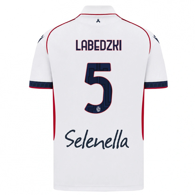 Danxen Herren Jan Labedzki #5 Weiß Rot Königsblau Auswärtstrikot Trikot 2026/27 T-Shirt Österreich