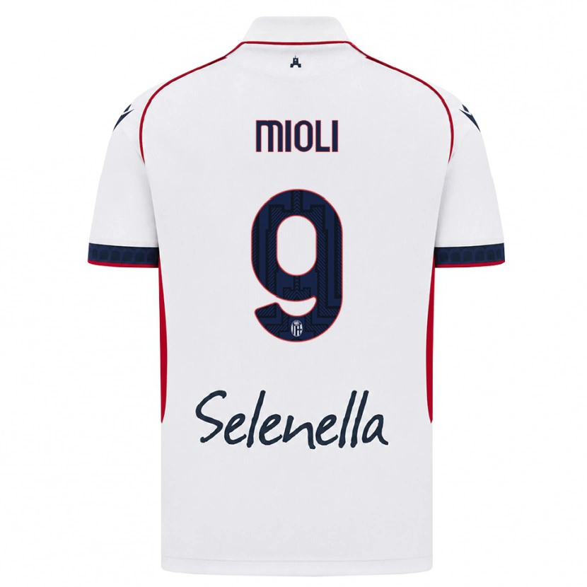 Danxen Herren Mattia Mioli #9 Weiß Rot Königsblau Auswärtstrikot Trikot 2026/27 T-Shirt Österreich