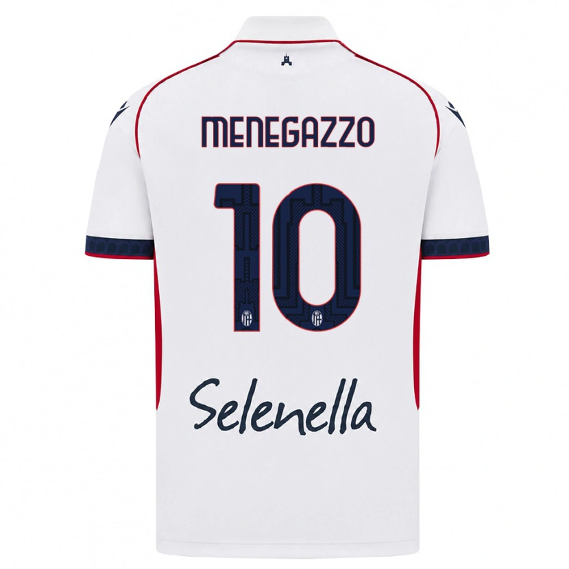 Danxen Herren Lorenzo Menegazzo #10 Weiß Rot Königsblau Auswärtstrikot Trikot 2026/27 T-Shirt Österreich