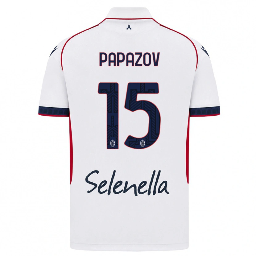 Danxen Herren Dimitar Papazov #15 Weiß Rot Königsblau Auswärtstrikot Trikot 2026/27 T-Shirt Österreich