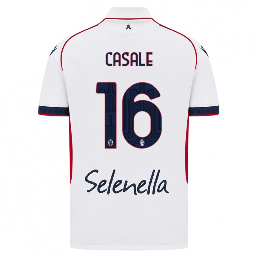 Danxen Herren Nicolò Casale #16 Weiß Rot Königsblau Auswärtstrikot Trikot 2026/27 T-Shirt Österreich