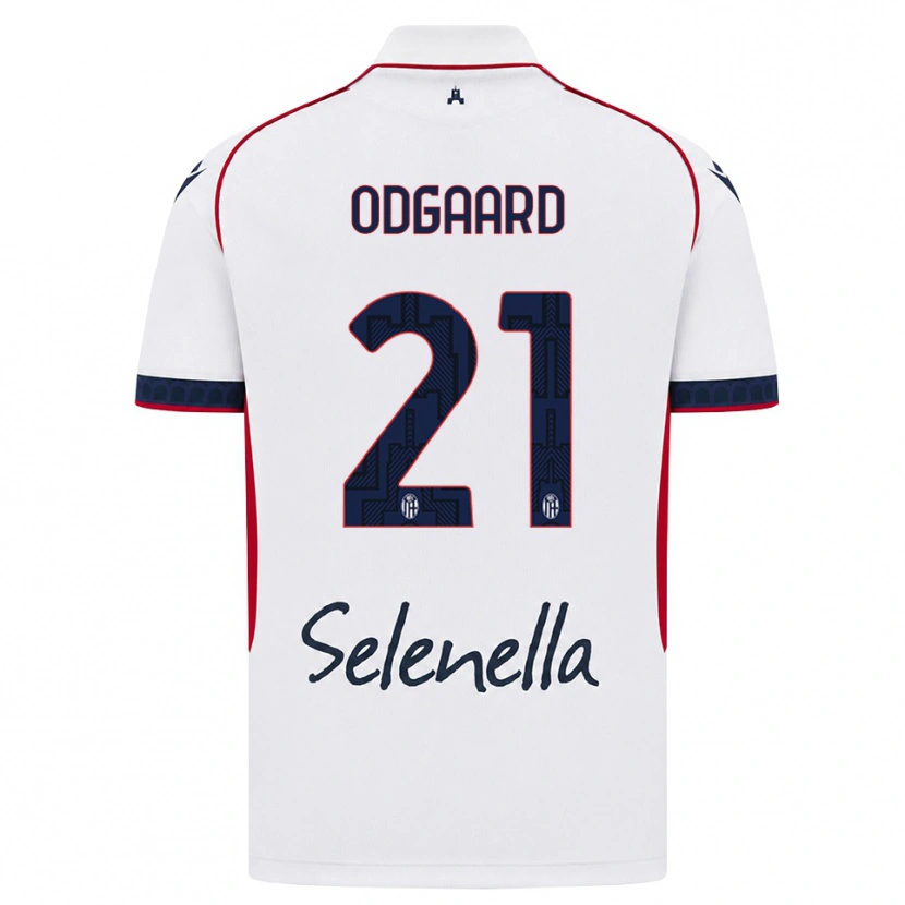 Danxen Herren Jens Odgaard #21 Weiß Rot Königsblau Auswärtstrikot Trikot 2026/27 T-Shirt Österreich