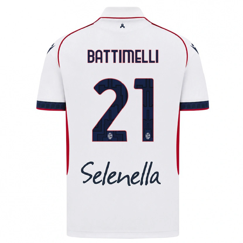 Danxen Herren Giuseppe Battimelli #21 Weiß Rot Königsblau Auswärtstrikot Trikot 2026/27 T-Shirt Österreich