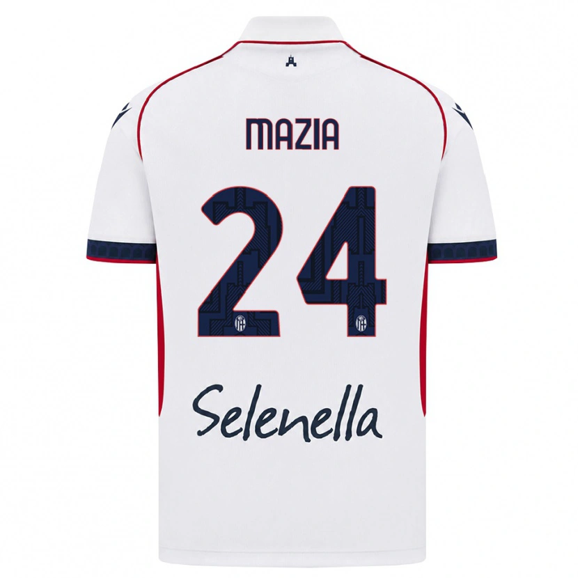 Danxen Herren Andrea Mazia #24 Weiß Rot Königsblau Auswärtstrikot Trikot 2026/27 T-Shirt Österreich