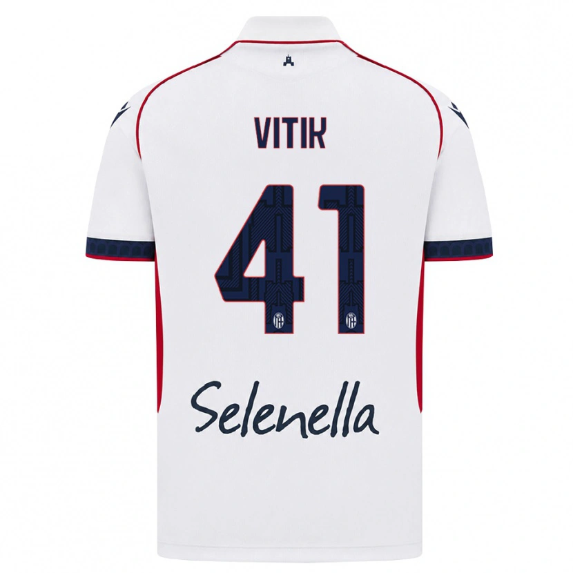 Danxen Herren Martin Vitík #41 Weiß Rot Königsblau Auswärtstrikot Trikot 2026/27 T-Shirt Österreich