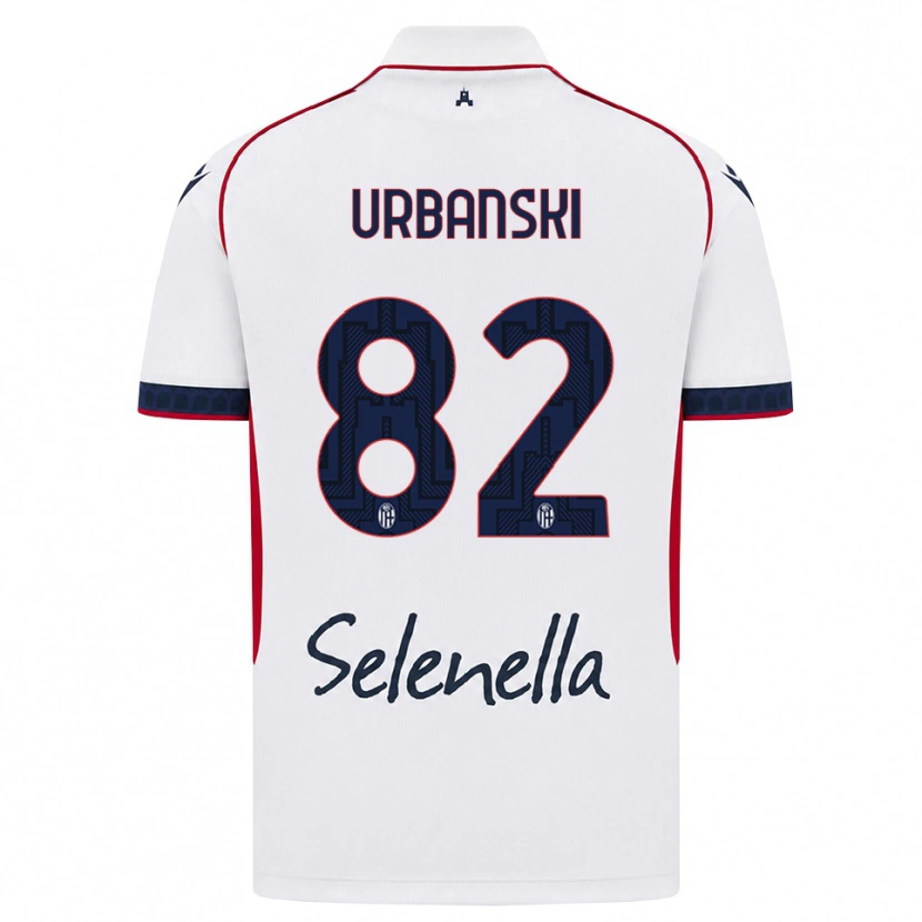 Danxen Herren Kacper Urbanski #82 Weiß Rot Königsblau Auswärtstrikot Trikot 2026/27 T-Shirt Österreich