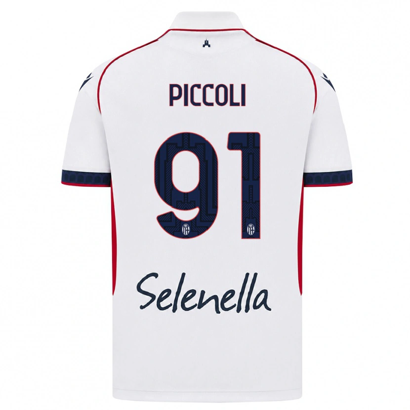 Danxen Herren Roberto Piccoli #91 Weiß Rot Königsblau Auswärtstrikot Trikot 2026/27 T-Shirt Österreich