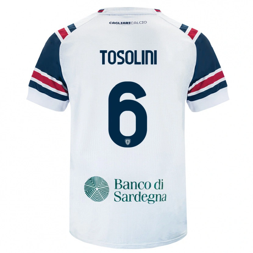 Danxen Herren Nicolas Tosolini #6 Weiß Rot Grün Auswärtstrikot Trikot 2026/27 T-Shirt Österreich