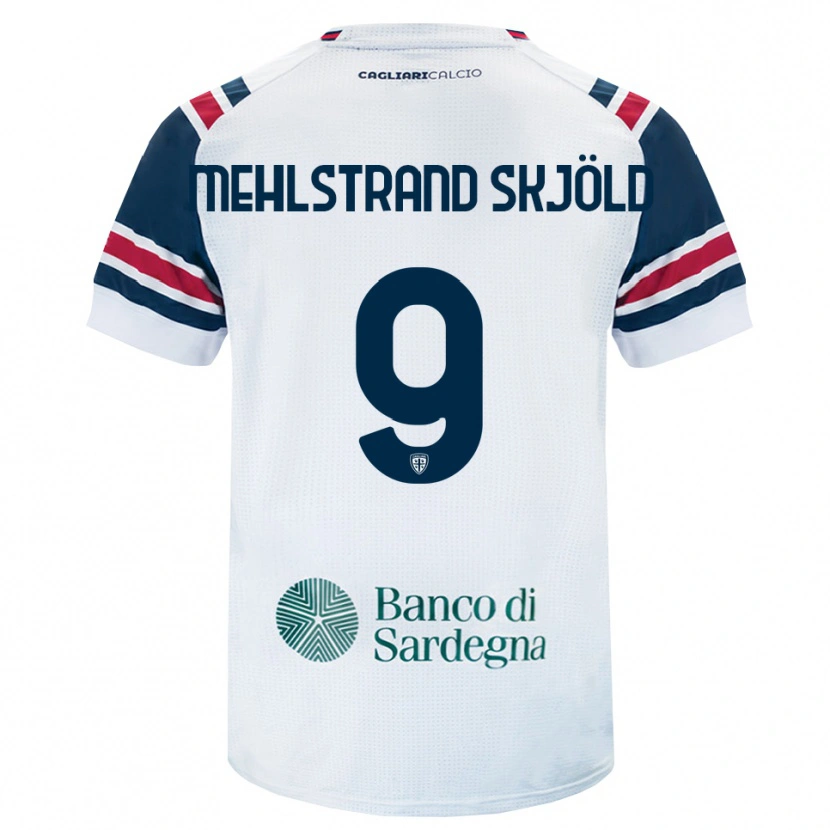 Danxen Herren William Mehlstrand Skjöld #9 Weiß Rot Grün Auswärtstrikot Trikot 2026/27 T-Shirt Österreich