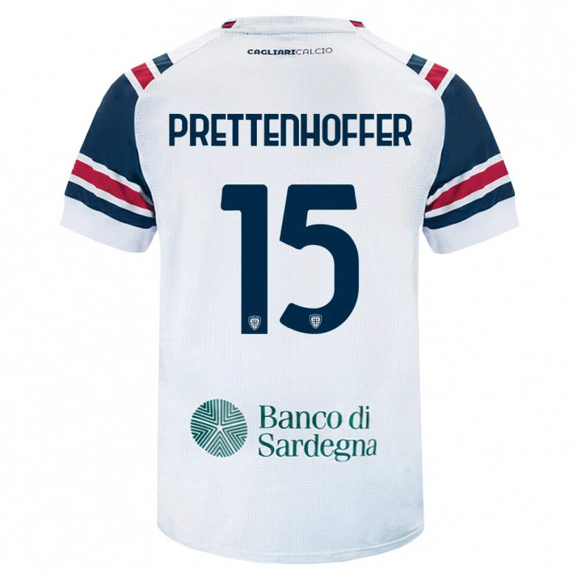 Danxen Herren Márton Prettenhoffer #15 Weiß Rot Grün Auswärtstrikot Trikot 2026/27 T-Shirt Österreich