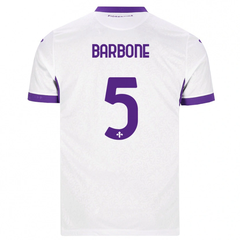 Danxen Herren Mattia Barbone #5 Weiß Lila Auswärtstrikot Trikot 2026/27 T-Shirt Österreich