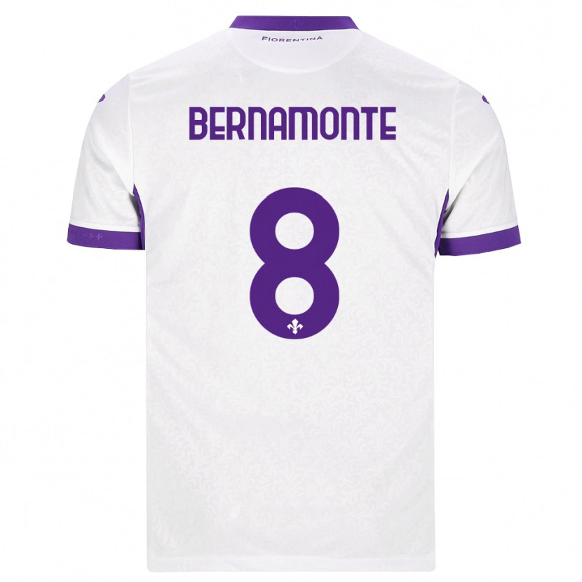 Danxen Herren Lorenzo Bernamonte #8 Weiß Lila Auswärtstrikot Trikot 2026/27 T-Shirt Österreich