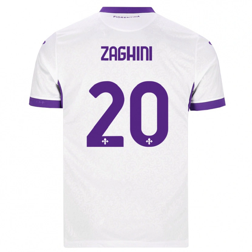 Danxen Herren Alice Zaghini #20 Weiß Lila Auswärtstrikot Trikot 2026/27 T-Shirt Österreich