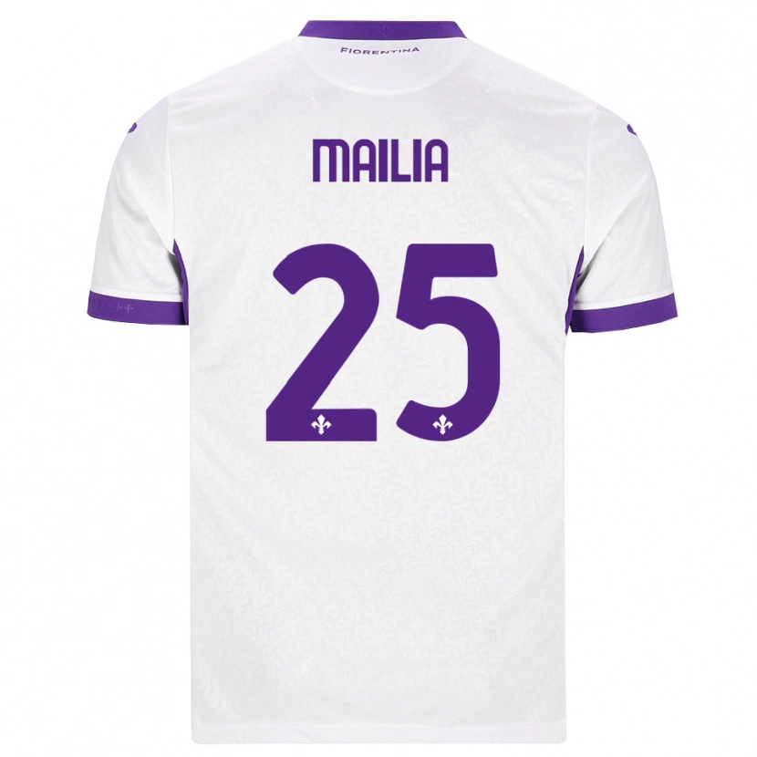 Danxen Herren Siria Mailia #25 Weiß Lila Auswärtstrikot Trikot 2026/27 T-Shirt Österreich