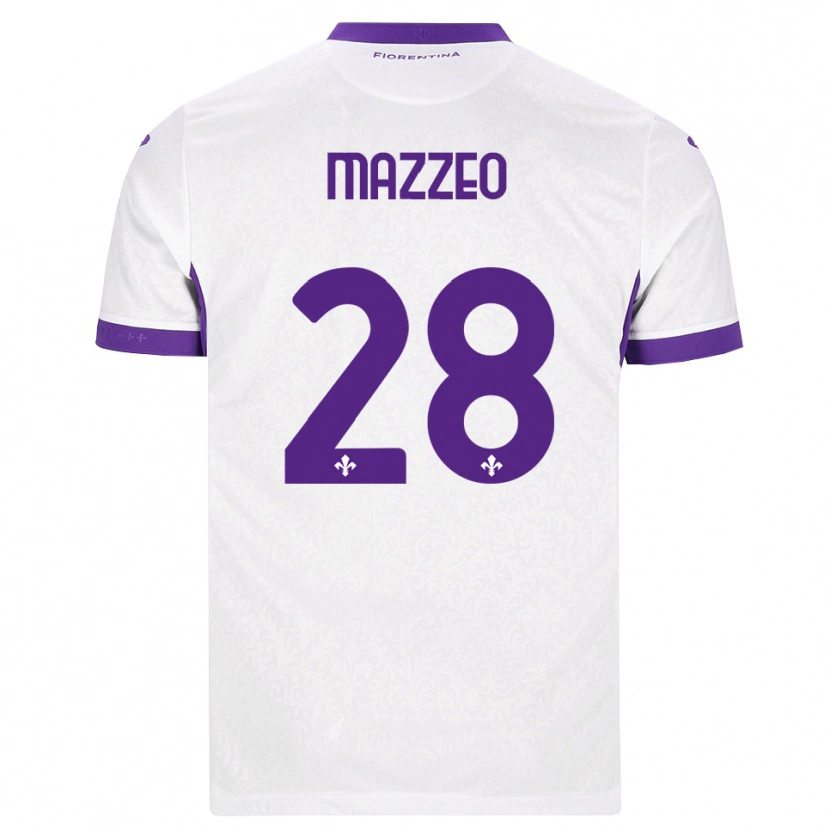 Danxen Herren Brando Mazzeo #28 Weiß Lila Auswärtstrikot Trikot 2026/27 T-Shirt Österreich
