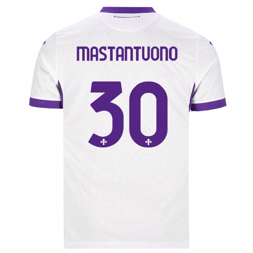 Danxen Herren Franco Mastantuono #30 Weiß Lila Auswärtstrikot Trikot 2026/27 T-Shirt Österreich