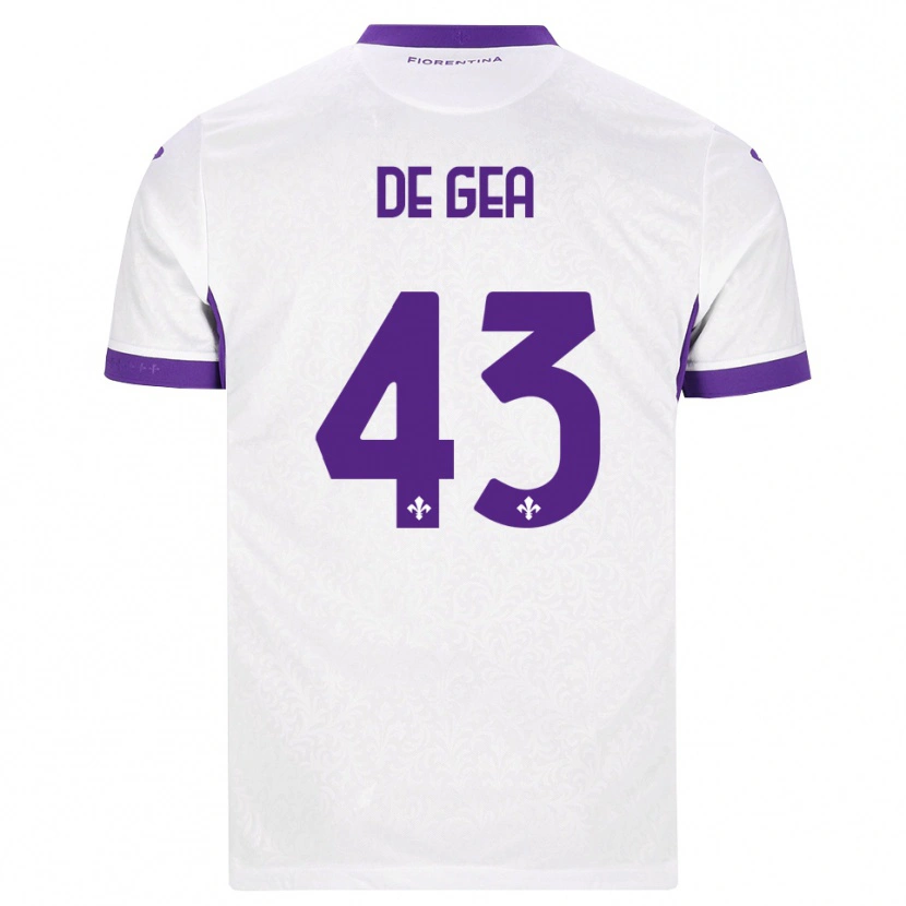 Danxen Herren David De Gea #43 Weiß Lila Auswärtstrikot Trikot 2026/27 T-Shirt Österreich