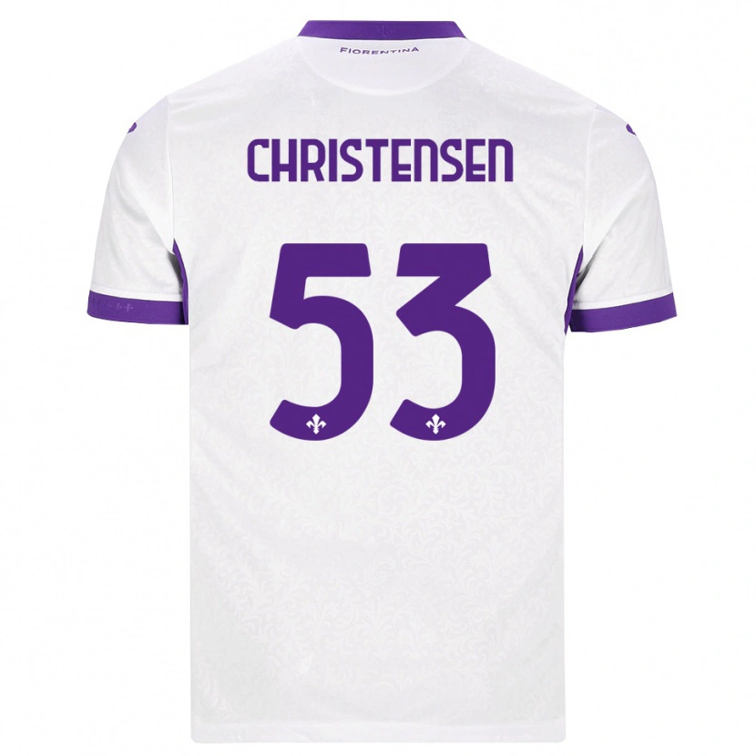 Danxen Herren Oliver Christensen #53 Weiß Lila Auswärtstrikot Trikot 2026/27 T-Shirt Österreich