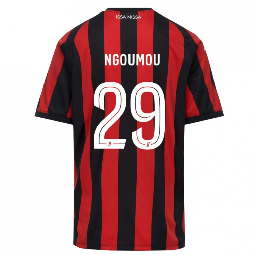 Danxen Herren Nathan Ngoumou #29 Rot Schwarz Weiß Heimtrikot Trikot 2026/27 T-Shirt Österreich