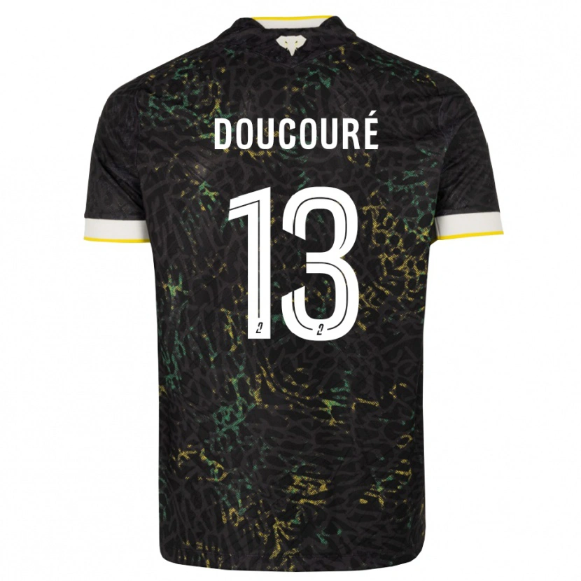 Danxen Damen Fodé Doucouré #13 Schwarz Weiß Gelb Auswärtstrikot Trikot 2026/27 T-Shirt Österreich