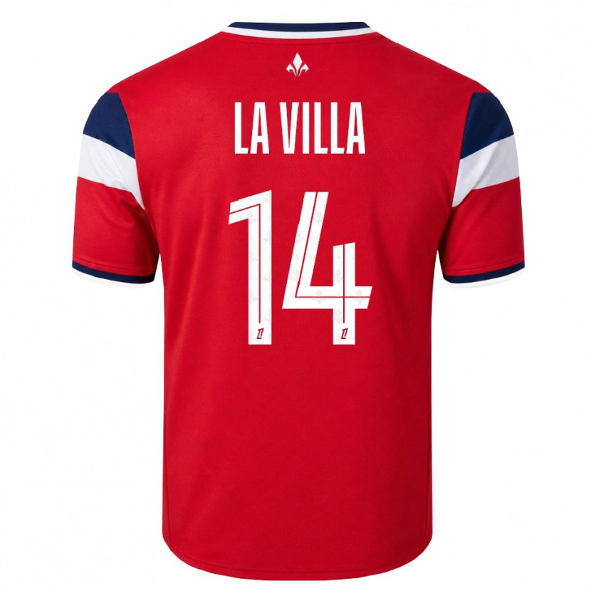 Danxen Damen Caroline La Villa #14 Rot Weiß Königsblau Heimtrikot Trikot 2026/27 T-Shirt Österreich