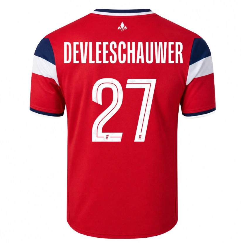Danxen Damen Gwenaëlle Devleeschauwer #27 Rot Weiß Königsblau Heimtrikot Trikot 2026/27 T-Shirt Österreich