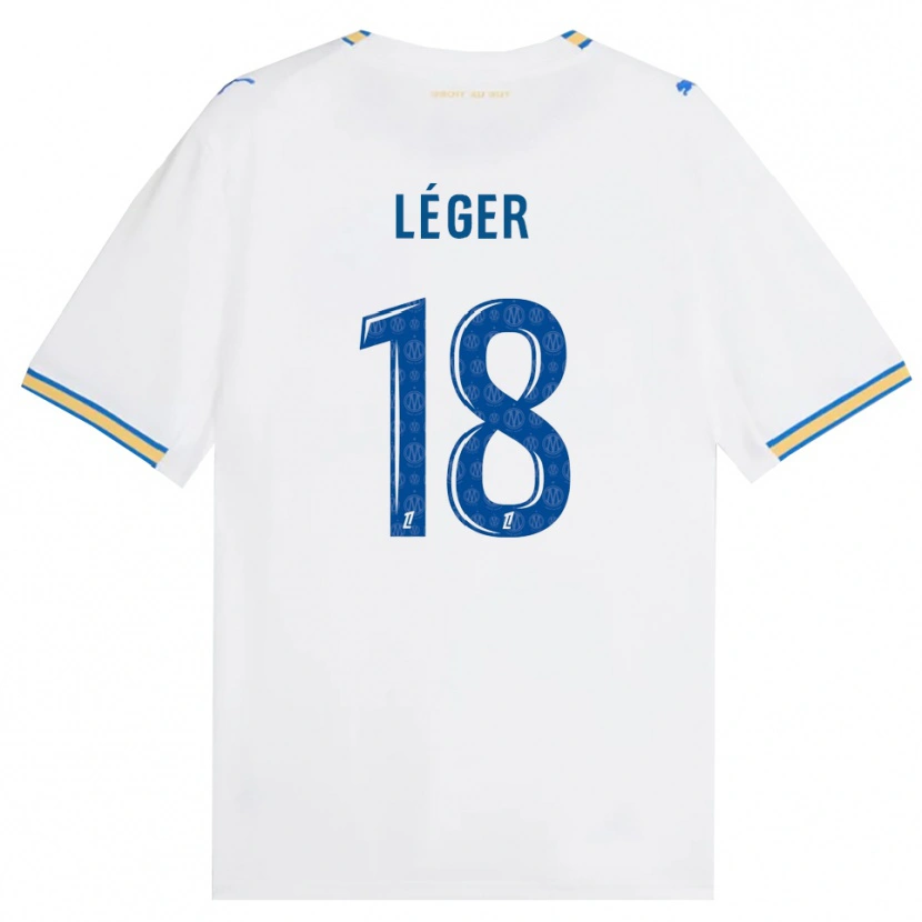 Danxen Damen Marie-Charlotte Léger #18 Dodgerblau Weiß Heimtrikot Trikot 2026/27 T-Shirt Österreich