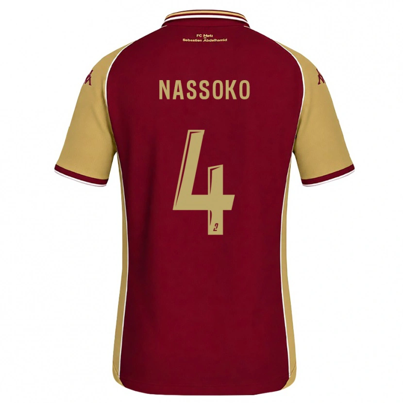 Danxen Damen Abdoulaye Nassoko #4 Goldrute Dunkelrot Heimtrikot Trikot 2026/27 T-Shirt Österreich