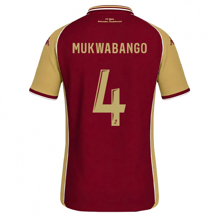 Danxen Damen Bénit Mukwabango #4 Goldrute Dunkelrot Heimtrikot Trikot 2026/27 T-Shirt Österreich