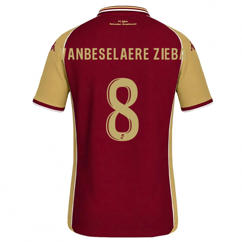 Danxen Damen Vadim Vanbeselaere Zieba #8 Goldrute Dunkelrot Heimtrikot Trikot 2026/27 T-Shirt Österreich