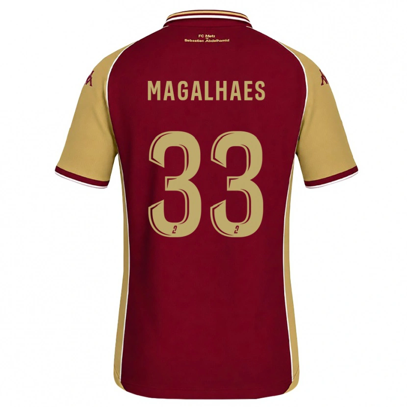 Danxen Damen Manon Magalhaes #33 Goldrute Dunkelrot Heimtrikot Trikot 2026/27 T-Shirt Österreich