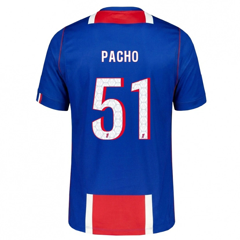 Danxen Damen Willian Pacho #51 Rot Weiß Blau Heimtrikot Trikot 2026/27 T-Shirt Österreich