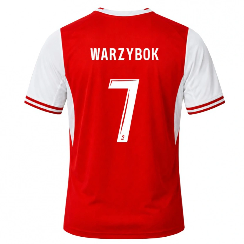 Danxen Damen Olivier Warzybok #7 Rot Weiß Heimtrikot Trikot 2026/27 T-Shirt Österreich