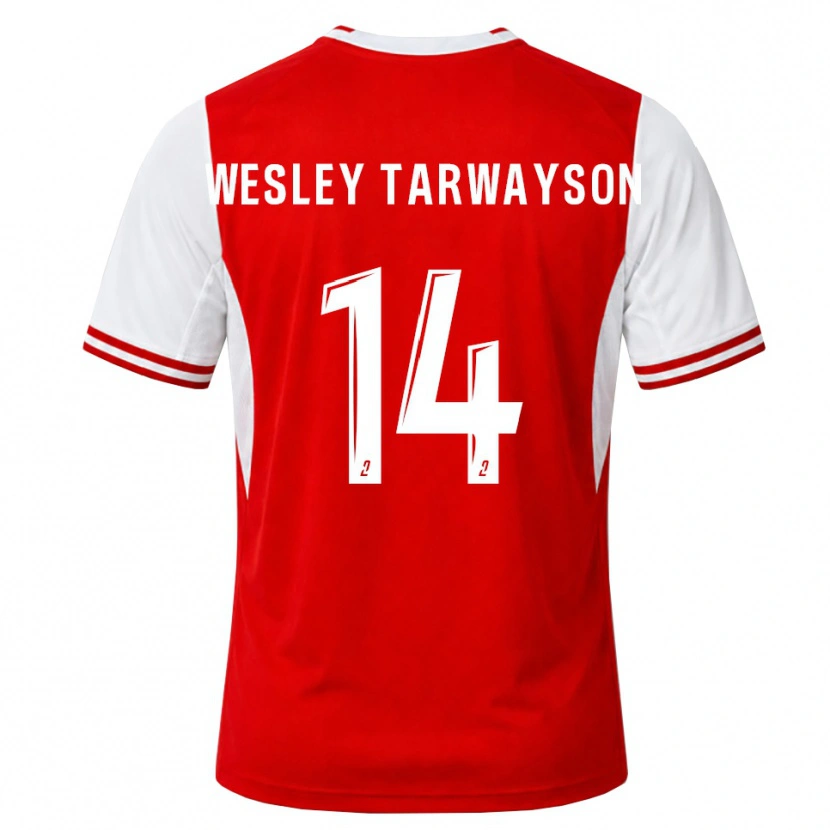 Danxen Damen James Wesley Tarwayson #14 Rot Weiß Heimtrikot Trikot 2026/27 T-Shirt Österreich