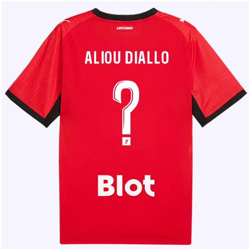 Danxen Damen Mamadou Aliou Diallo #0 Rot Schwarz Weiß Heimtrikot Trikot 2026/27 T-Shirt Österreich