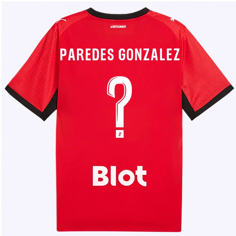 Danxen Damen Maxime Paredes Gonzalez #0 Rot Schwarz Weiß Heimtrikot Trikot 2026/27 T-Shirt Österreich