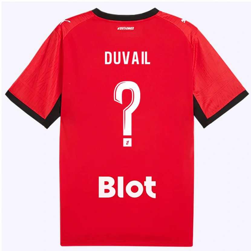 Danxen Damen Jules Duvail #0 Rot Schwarz Weiß Heimtrikot Trikot 2026/27 T-Shirt Österreich