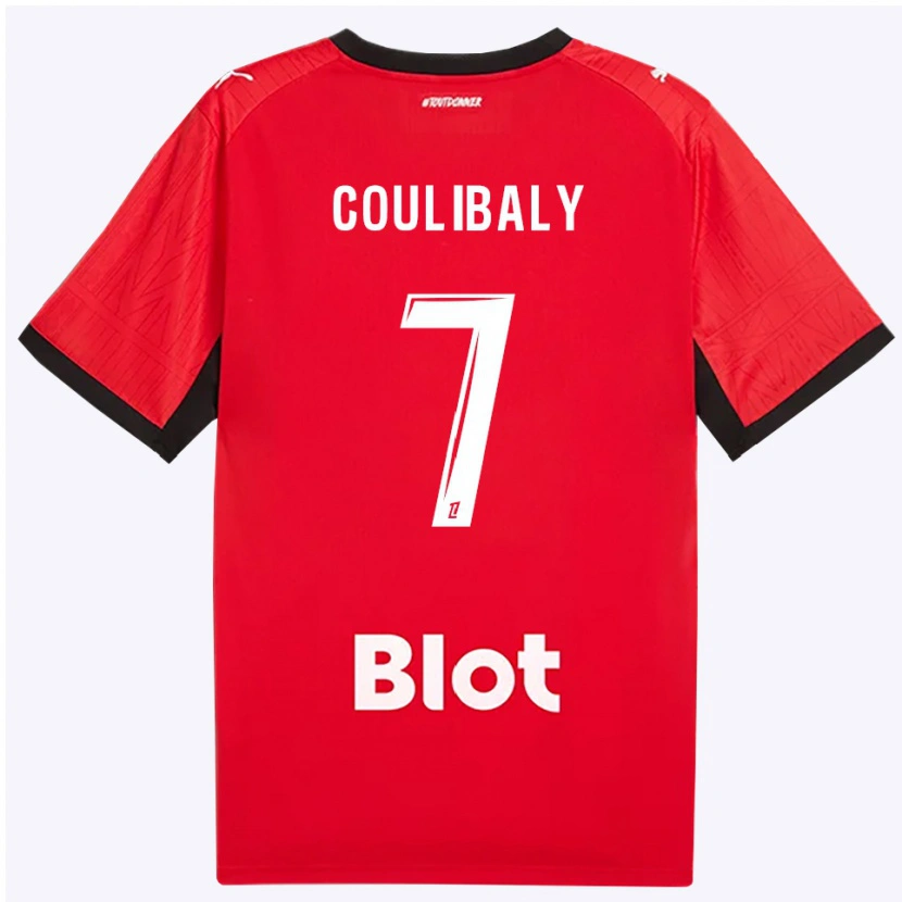 Danxen Damen Boukary Coulibaly #7 Rot Schwarz Weiß Heimtrikot Trikot 2026/27 T-Shirt Österreich