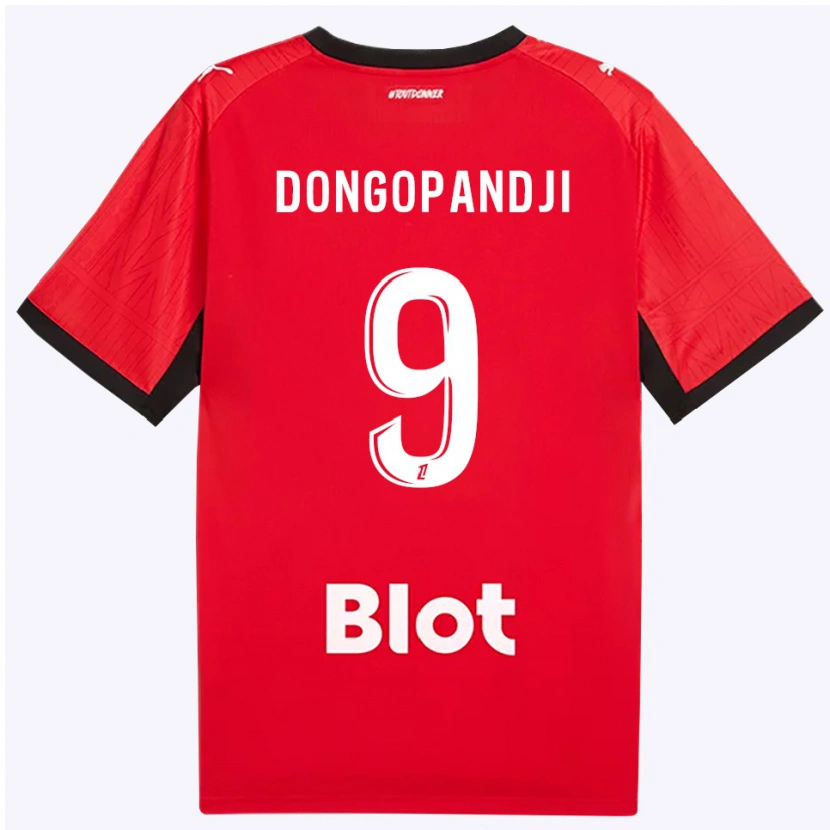 Danxen Damen Kelvin Dongopandji #9 Rot Schwarz Weiß Heimtrikot Trikot 2026/27 T-Shirt Österreich