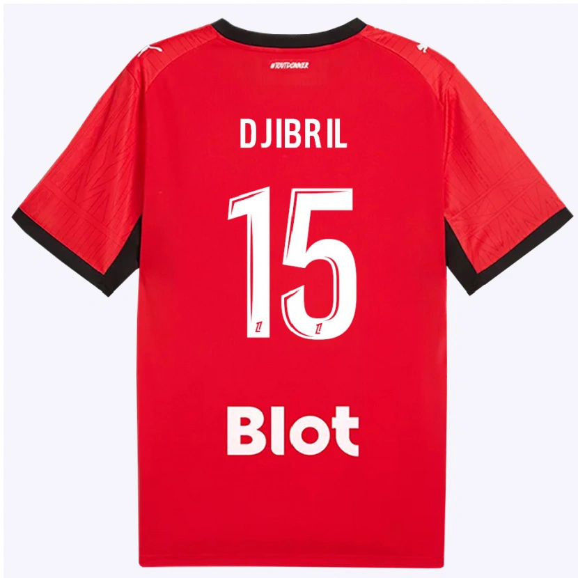 Danxen Damen Djibril Diallo #15 Rot Schwarz Weiß Heimtrikot Trikot 2026/27 T-Shirt Österreich