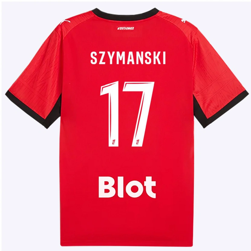 Danxen Damen Sebastian Szymanski #17 Rot Schwarz Weiß Heimtrikot Trikot 2026/27 T-Shirt Österreich