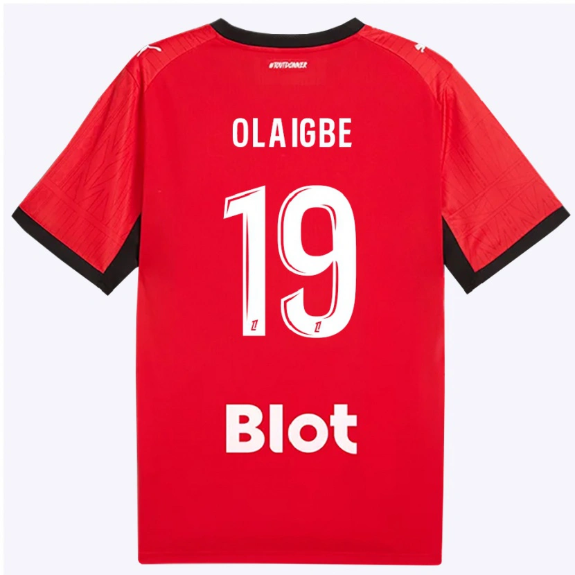 Danxen Damen Kazeem Olaigbe #19 Rot Schwarz Weiß Heimtrikot Trikot 2026/27 T-Shirt Österreich