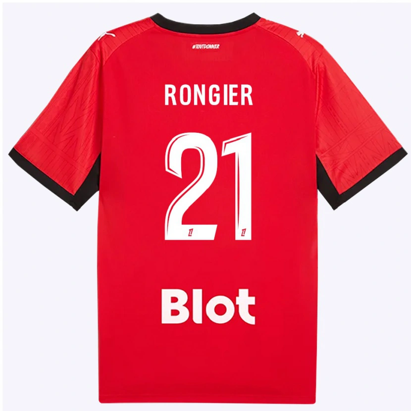 Danxen Damen Valentin Rongier #21 Rot Schwarz Weiß Heimtrikot Trikot 2026/27 T-Shirt Österreich