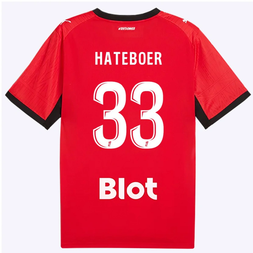 Danxen Damen Hans Hateboer #33 Rot Schwarz Weiß Heimtrikot Trikot 2026/27 T-Shirt Österreich