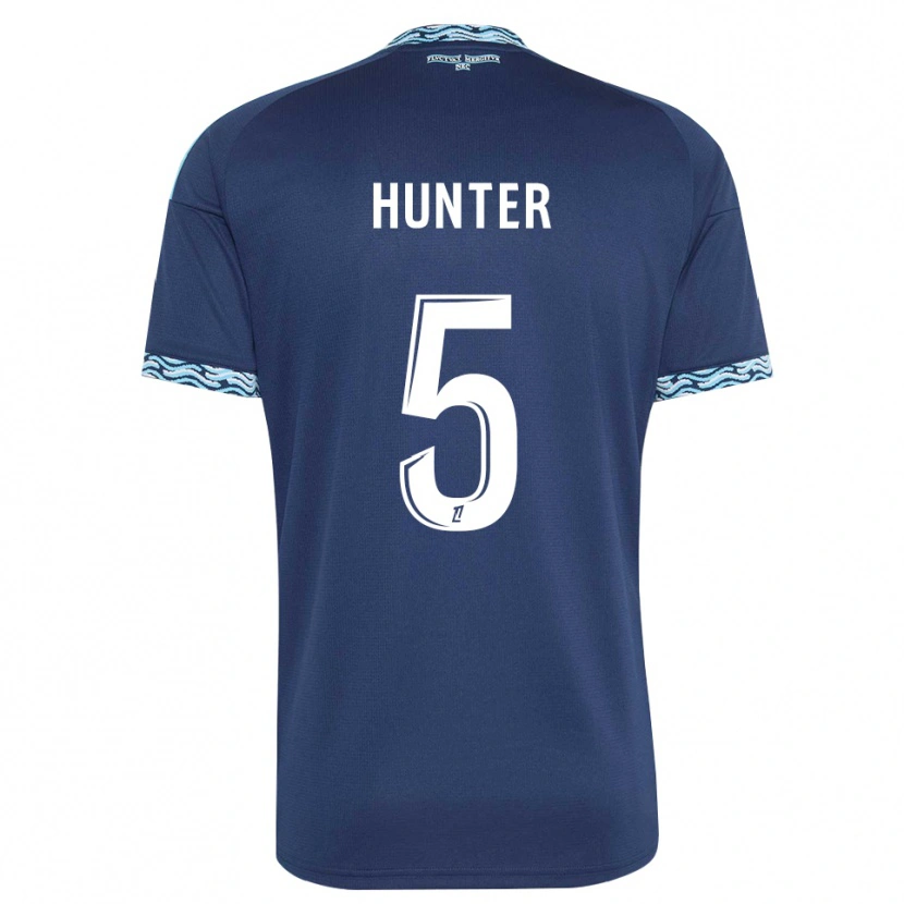 Danxen Damen Sarah Hunter #5 Stahlblau Weiß Heimtrikot Trikot 2026/27 T-Shirt Österreich