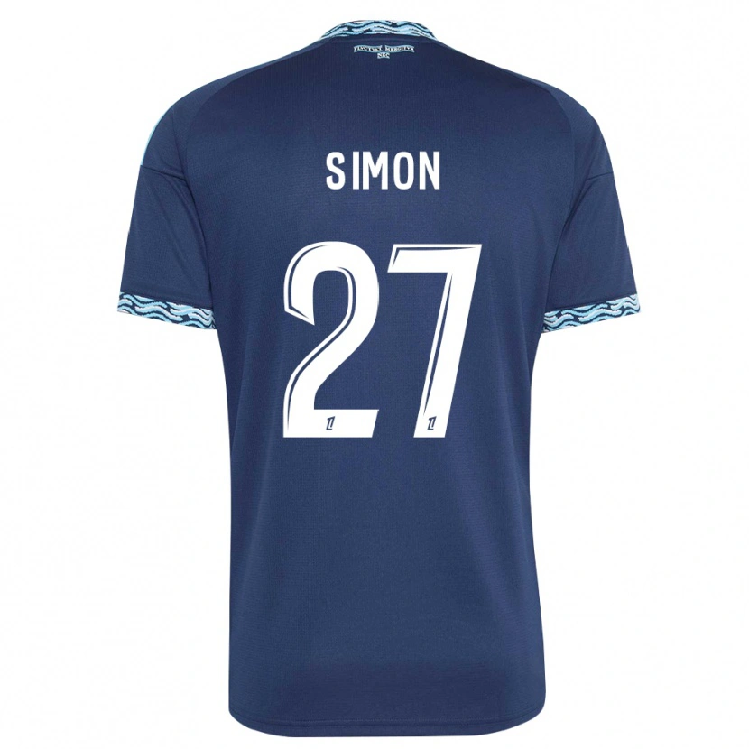 Danxen Damen Moses Simon #27 Stahlblau Weiß Heimtrikot Trikot 2026/27 T-Shirt Österreich